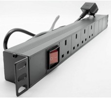 PDU 4Way 19" W/Individual ON/OFF Switch,13A. PDU 4Way 19" W/Individual ON/OFF Switch,13A.