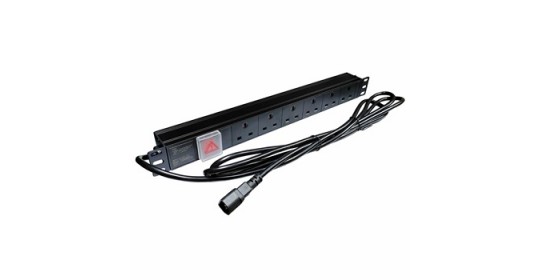 PDU 6 Way 13A 1.5U,19" Horizontal, UK Socket,C14 Plug 2m-BK. PDU 6 Way 13A 1.5U,19" Horizontal, UK Socket,C14 Plug 2m-BK.