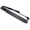 PDU 8Way 1U 19" Universal Socket, UKPlug Black -2Mtr.